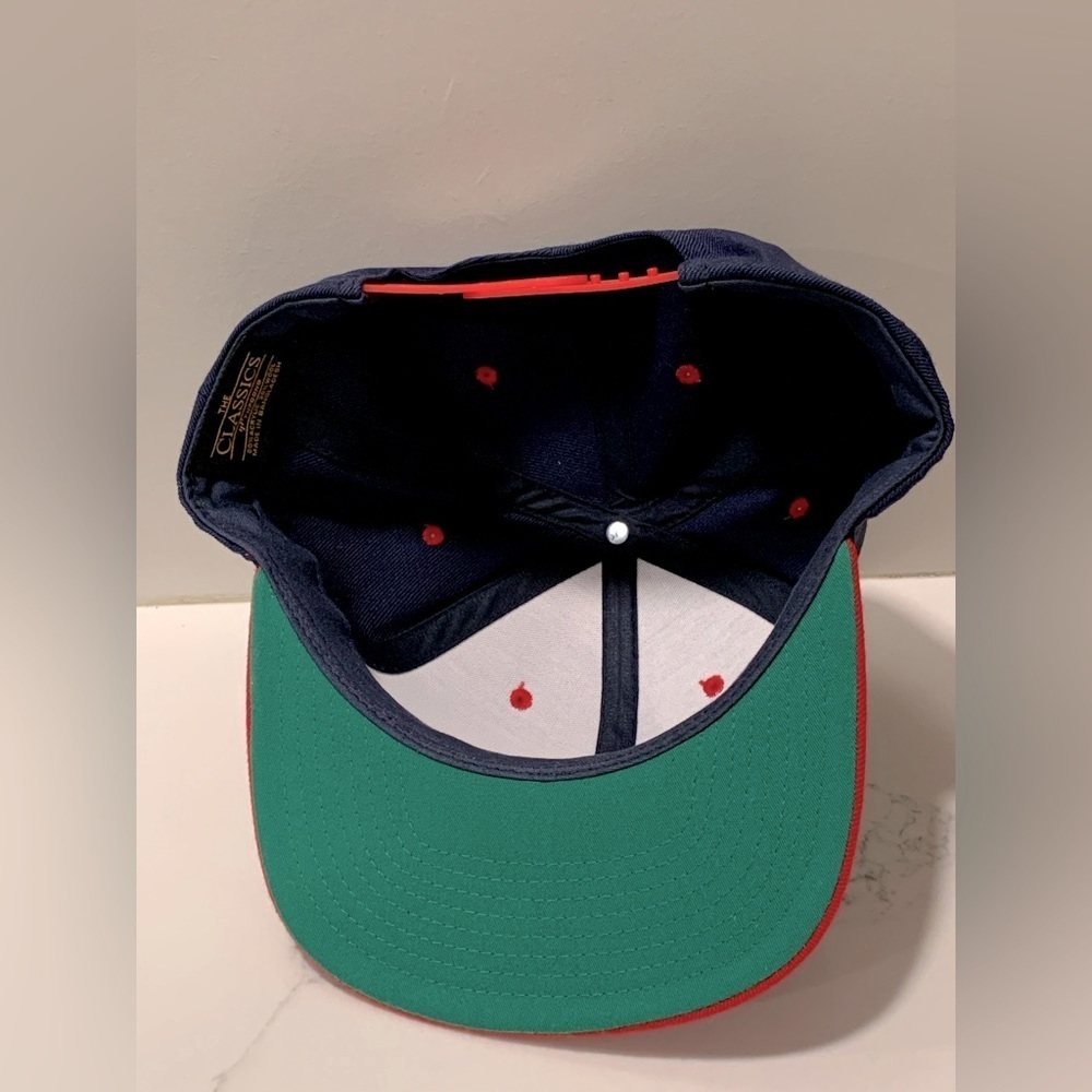 Aaron Judge Swing Logo Snapback Hat Navy/Red - Picture 2 of 5